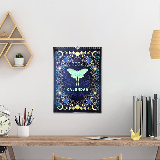 2024 Wall Calendar with Butterfly Calendar