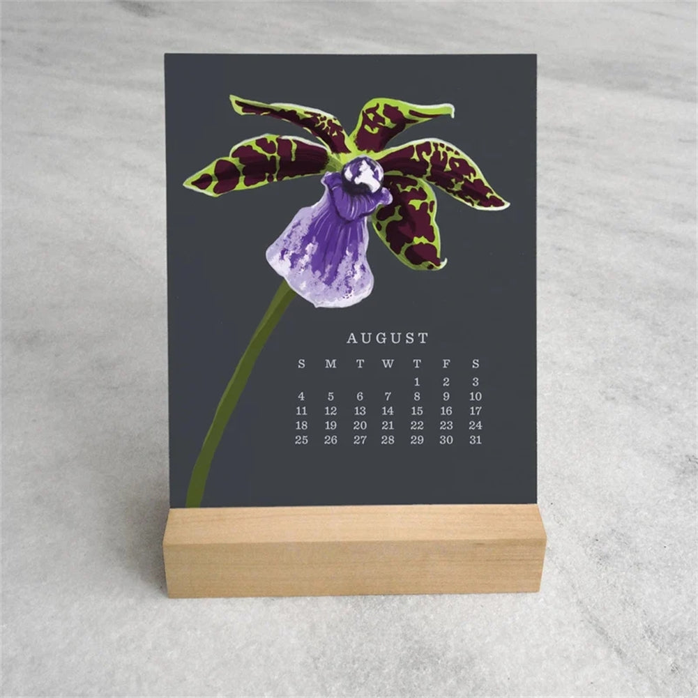 2024 Wall Calendar with ORCHID Flowers Calendar