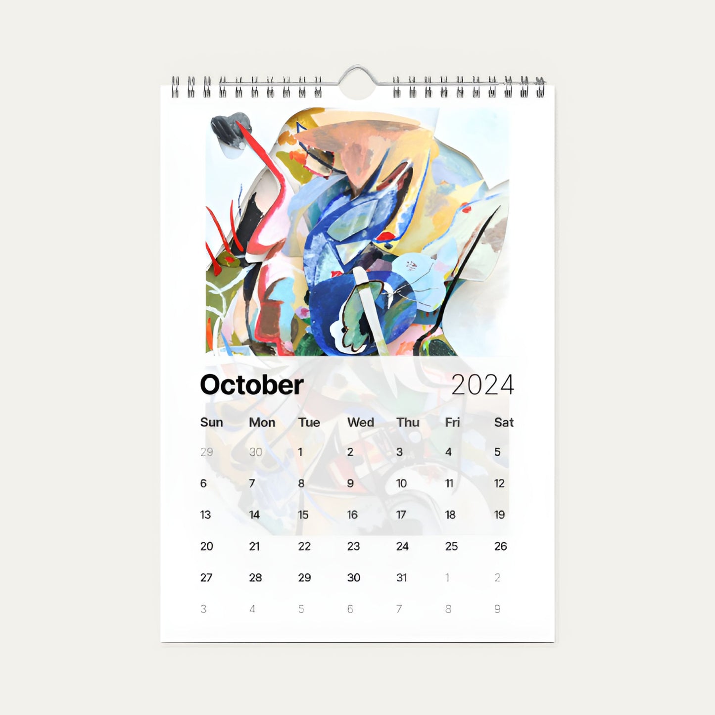 2024 Wall Calendar with Wassily Kandinsky's Selected Artwork