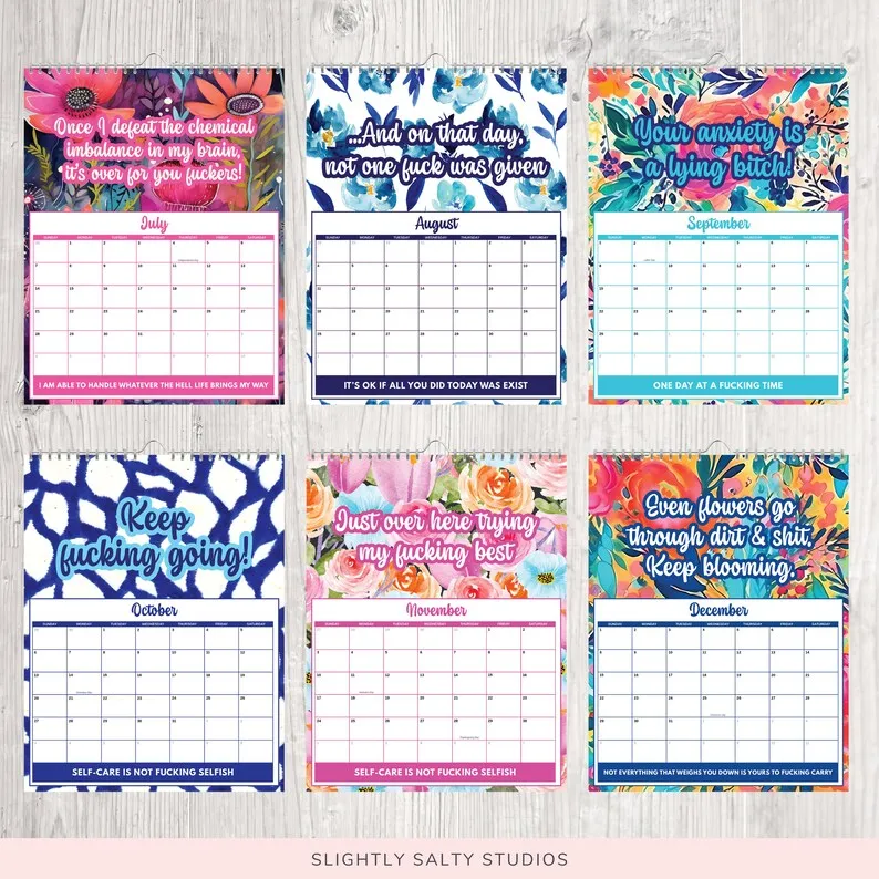 2024 Wall Calendar with Mental Health Calendar