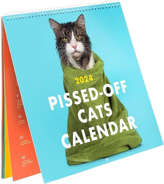 2024 Wall Calendar with Pissed-off Cats Calendar