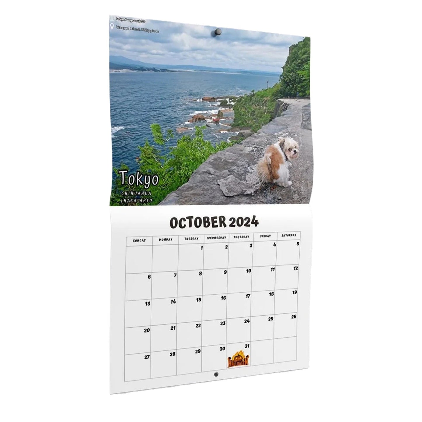 2024 Wall Calendar with Dogs Calendar