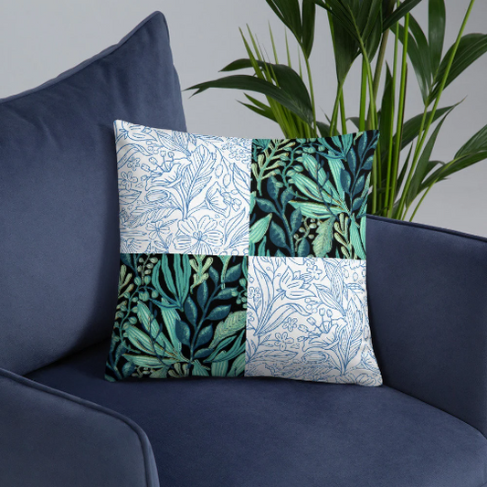 Botanical Pattern Boho pillow