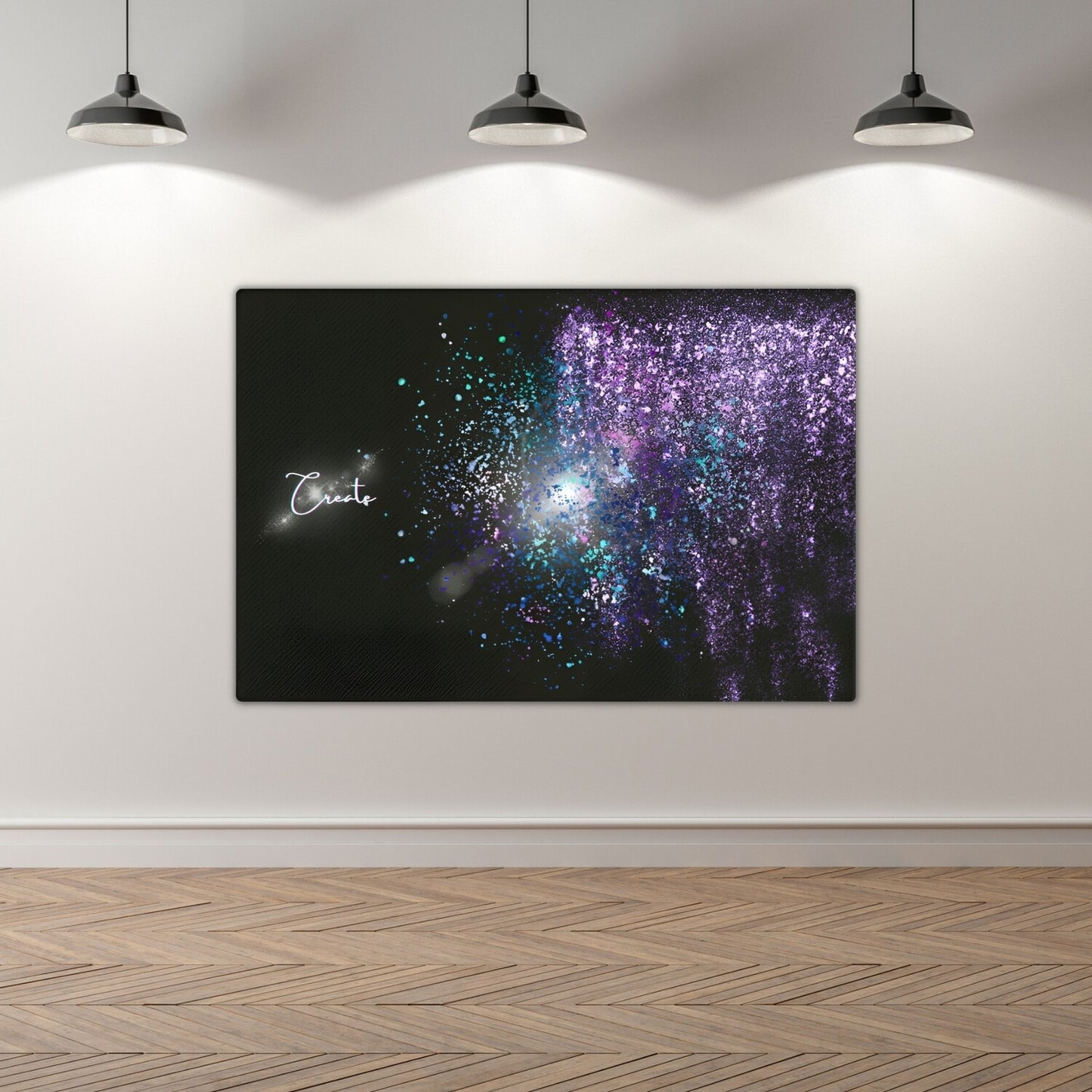 Creative Modern Wall Art Thin Canvas: "Create the Universe"