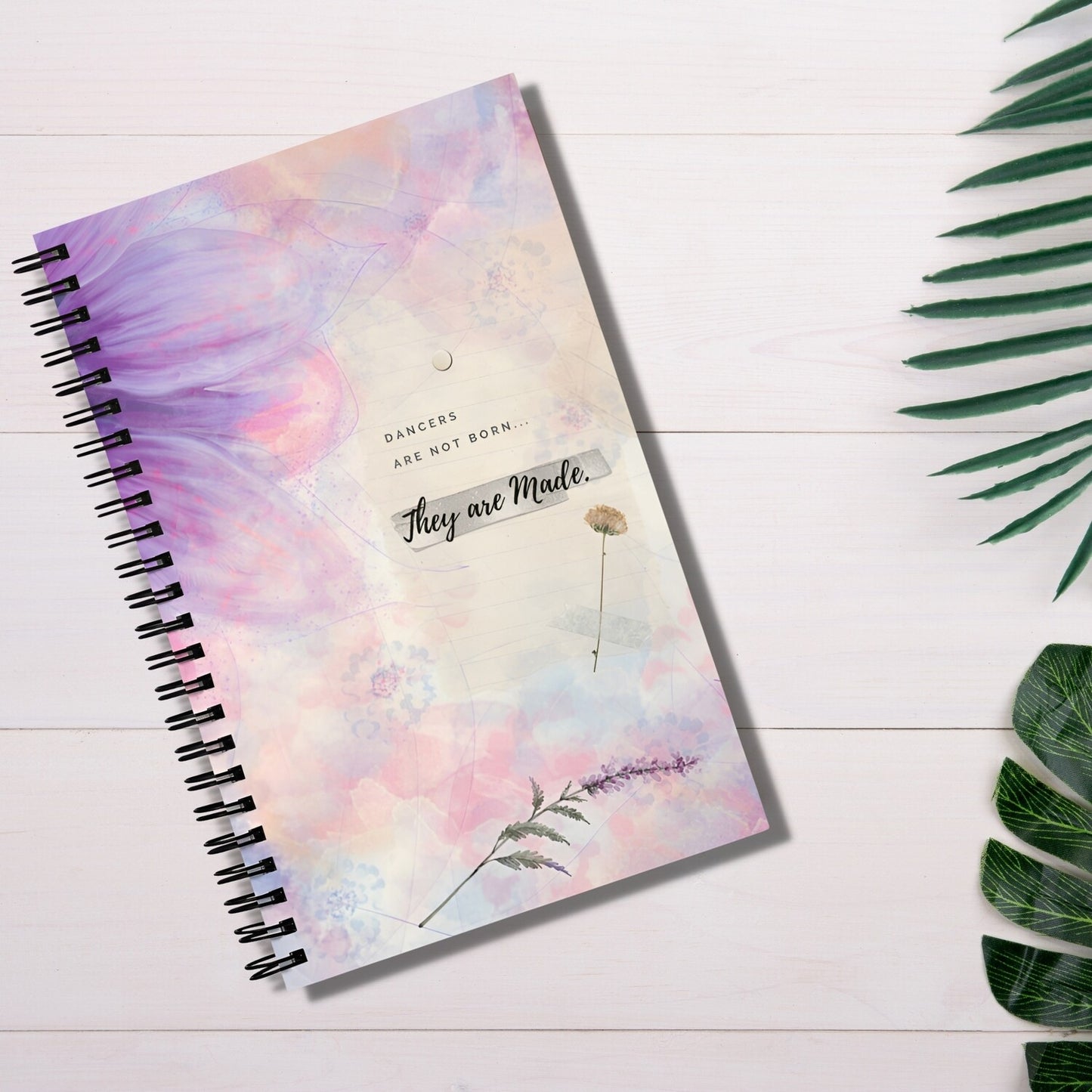 Dancers are Made Inspirational Spiral Notebook