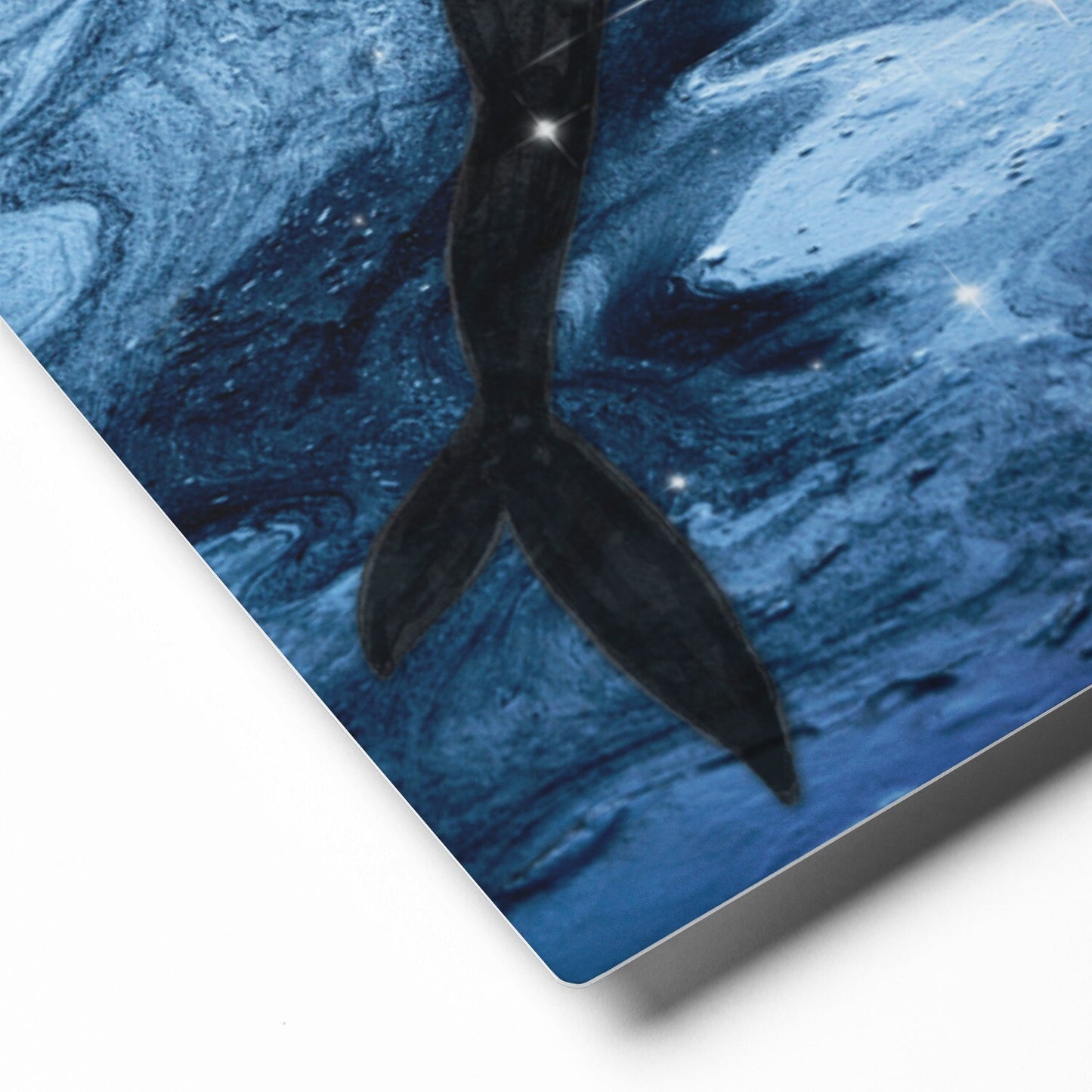 Underwater Mermaid Metal Print: "Into the Blue"